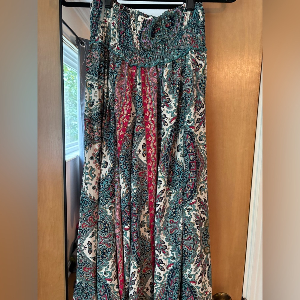 Chic Colorful Paisley Illusion Pants